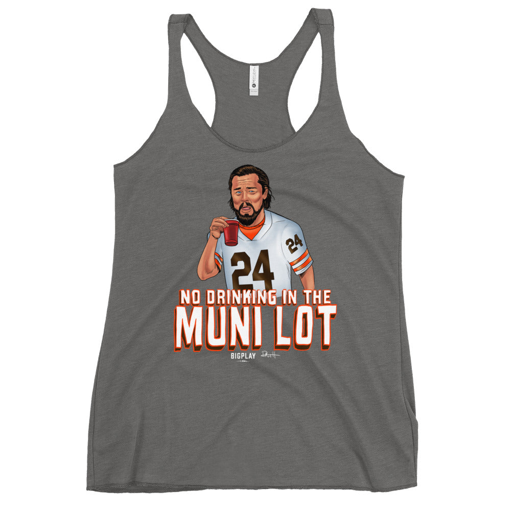 No Drinking In The Muni Lot Women's Racerback Tank